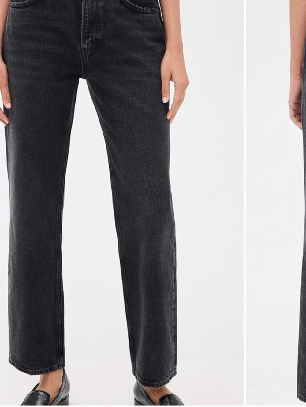 Agolde 90s Pinch Waist Black Jeans